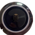 Vintage Limoges Castel 22k Gold Cobalt Blue Oval Trinket Box Courting Couple