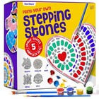 Stepping Stones Painting Kit For Kids - Outdoor Crafts - Paint 5 Garden Stones