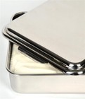 Lehman s Heavy-duty Stainless Steel Cake Pan With Snap-on Lid