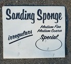 Vintage 1950 s Hardware Store Counter Display Advertising Sign Sanding Sponge 