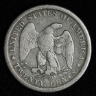 1875-cc Seated Liberty Twenty Cent Piece Fine  vf E357 Qtanpm