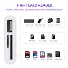 Usb C To Micro Sd Card Reader 3-in-1 Adapter For Iphone 15 Ipad Macbook Galaxy