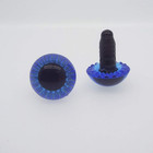 20 Pcs 15mm Blue Plastic Safety Eyes Premium Half Round Eyes For Doll Teddy Bear