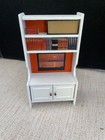 Vintage Lundby Dollhouse White Entertainment Shelf Furniture