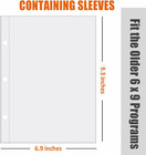 Page Protectors For Broadway Play Programs And Theater Programs  50 Sheet Protec