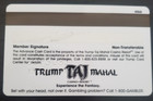 Trump Taj Mahal Atlantic City Casino Slot Card