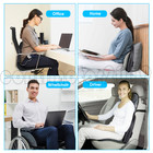 Memory Foam Bump Lumbar Support Pillow Cushion Home Office Travel Car Seat Chair