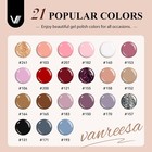 24 Pcs Gel Nail Polish Set-21 Fall Winter Colors Nail Polish With Base Coat Glos