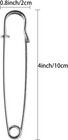 20 Pack Large Safety Pins  4  Heavy Duty Blanket Pins For All 4 Inch  Silver 