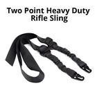 Tactical Two Point Sling Strap Bungee Rifle Gun Sling With Qd Buckle