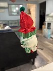 Vintage  80s Russ Berrie Clown Drummer Christmas Ornament 8 