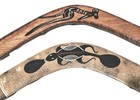  3  Aussie Aboriginal indigenous-hand Crafted  Decorative Boomerang Set