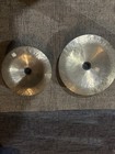 Han Chi World Percussion 18 And 14 China Crash Cymbals Excellent Condition