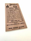 Disneyland Auto Park Parking 25   Ticket Anaheim  California Disney Vintage 1950s