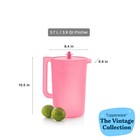 Tupperware 1 One Gallon Tea Juice Pitcher With Push Button Release Lid  Blue New