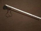 Vintage Antique 18 1 2  Long Iron Hanging Balance Beam Scale Missing  Weight 
