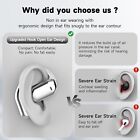 Open-ear Bluetooth 5 4 Headphones Ear Hooks Wireless Earbuds Sport Headset white