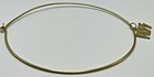 Vintage Kiss Rock  n Roll Band Goldtone Choker Hoop Necklace 