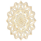 Mandala Wall Art Boho Hollow   cut Wood Wall Hanging Decor For Living Room Bedroom