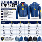 Men   s Red Label Premium Faded Denim Cotton Jean Button Up Slim Fit Jacket