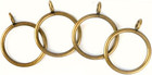 40 Pcs Curtain Rings Antique Brass 2 Inch Strong Metal Decorative Curtain Ring