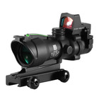 4x32 Tactical Rifle Scope 1x-4x Variable Zoom Red Dot 20mm Rail Hunting Sight