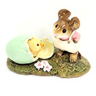 Wee Forest Folk   Welcome Chick    M-193   1993 Blue Egg W wff Box -wf313
