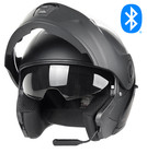 New Gdm Raptor Bluetooth Modular Helmet Flip Up With Sun Visor Dot Matte Black