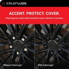 Colorlugs Vinyl Lug Nut Cover   Black   Flexible Fit Wheel Lug Nut Cap   Fits 21