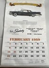 Auto Memories Calendar Vintage 1959 Reproduction 2015 Sandusky Electric Cutler-h