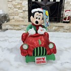 Gemmy Disney Mickey Mouse Christmas Holiday Moving Car  plays Jingle Bells 