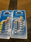 Baby King Diaper Pins Safety Lock Pin Stainless 6-pk X 4