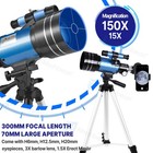 300mm Astronomical Telescope 150x With Phone Adapter Barlow Lens For Kids Gift