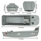 Bmc Ww2 Higgins Boat Lcvp Landing Craft 1 32 Scale Vehicle For Plastic Army Men