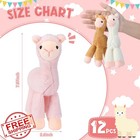Aoriher Mini Llama Alpaca Plush Dolls 12pc 7 87  Keychains Party Favors