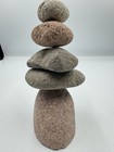 Ancient Graffiti Medium 5-stone Natural River Stone Cairn  Multicolor  7in