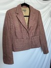 Ann Taylor Women   s Size 4 Pink Tweed Blazer Jacket With Pockets