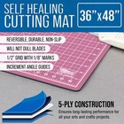 36  X 48  Pink blue Self Healing 5-ply Double Sided Durable Cutting Mat