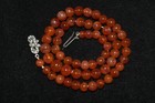 Genuine Ancient Old Round Natural Carnelian Stone Bead Necklace From Afghanistan