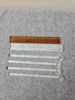 Vtg Clear   Amber Glass Swizzle Stir Sticks Cocktail Mixers Lot Of 12