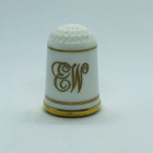 1978 First Lady Fine Bone China Franklin Porcelain Thimble - Ellen Wilson
