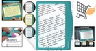 Large Led Page Magnifier Reading Light Anti-glare Lens For Seniors Low Vision