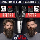 Beard Straightener Grooming Kit For Men  Beard Growth Kit  Wash  Brush   Comb   