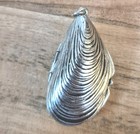 Vtg 1974 Estee Lauder Aliage Mussel Shell Solid Perfume Locket Pendant Only