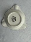 Vintage Munchen Hofbrauhaus Ceramic Small Triangular Ashtray With Gold Trim