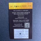 Hamilton 2022 Promo Ad Flyer Handbill Pocket New York City Broadway 