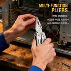 Folding Multitool Pliers With Scissors Edc Outdoor Camping Emergency Repair Tool