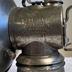 Antique Justrite Carbide Miners Head Lamp  Patent Applied For  Made In Usa