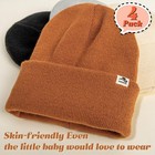 4-pack Toddler Beanie Winter Hats Fleece Lined Knitted Caps For Baby Boys