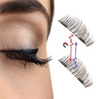 3d Magnetic False Eyelashes Waterproof Reusable Curl Natural Mink Eye Lashes Lot